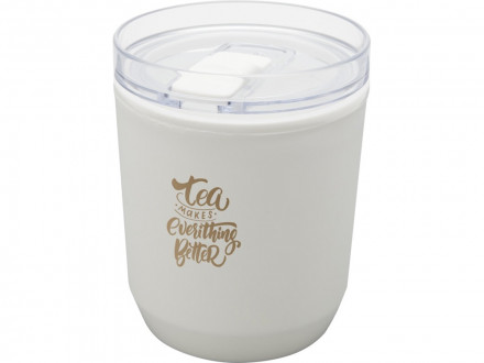 Hudson кружка из переработанного пластика с двойными стенками объемом 180 мл, белый