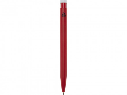 Шариковая ручка Unix из переработанной пластмассы, черные чернила - Красный