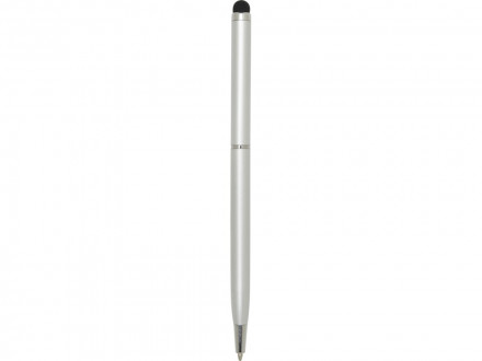 Шариковая ручка Ore алюминиевая со стилусом - Серебряный