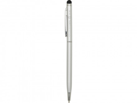 Шариковая ручка Ore алюминиевая со стилусом - Серебряный