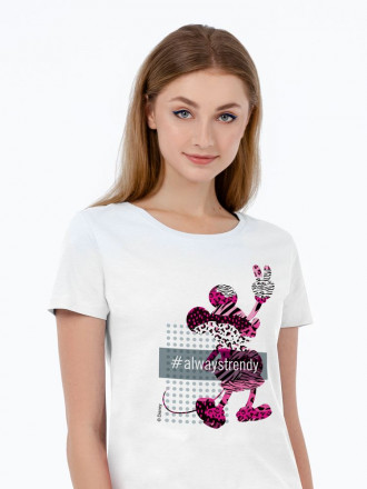 Футболка женская «Микки Маус. Always Trendy», белая