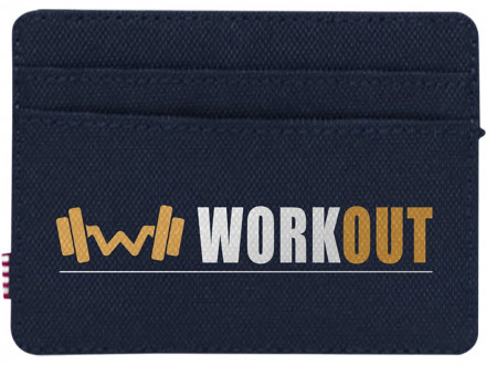 Herschel Charlie держатель для карт с RFID-защитой из переработанного материала - темно - синий navy