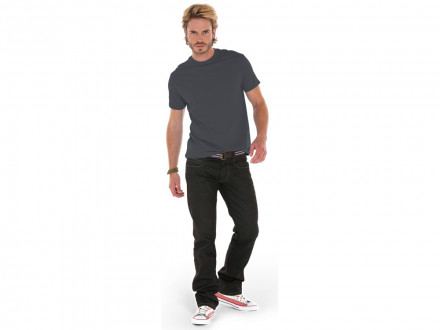 Футболка Heavy Super Club мужская, с боковыми швами, темно-серый