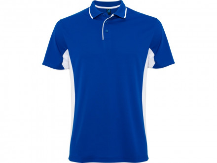 Рубашка поло Montmelo мужская с длинным рукавом, королевский синий/белый