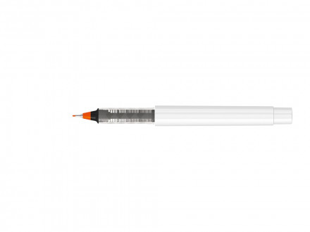 Капиллярная ручка в корпусе из переработанного материала rPET RECYCLED PET PEN PRO FL, белый с оранжевым