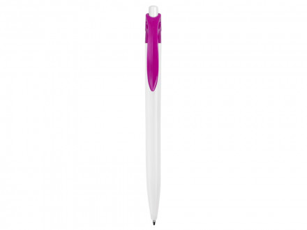 Ручка шариковая Какаду, белый/фуксия (P)