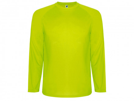 Футболка Montecarlo  мужская с длинным рукавом, неоновый желтый