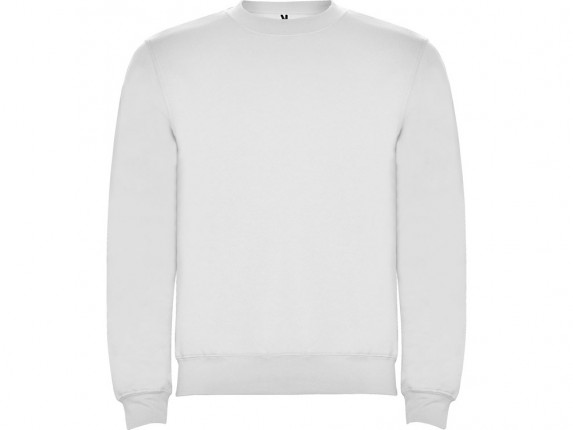 Свитшот с начесом Clasica унисекс, белый