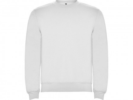 Свитшот с начесом Clasica унисекс, белый