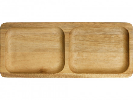 Менажница из акации с двумя секциями Almond