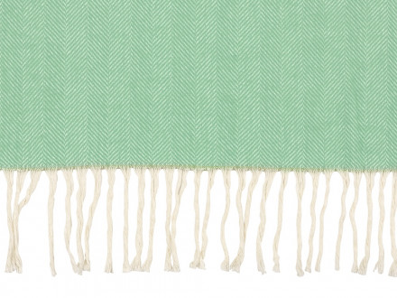 Плед Ёлочка 150х180 см. ПРЕМИУМ (зеленый однотонное)