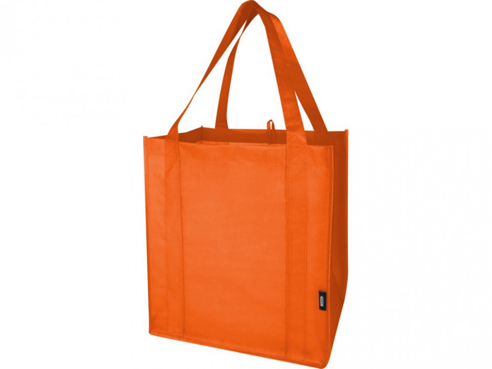 Liberty эко-сумка с прочным днищем объемом 6 л из нетканого материала, переработанного по стандарту GRS, оранжевый