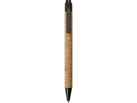 Блокнот B7 Forli с обложкой из пробки, натуральный + ручка из пробки Evora, черный