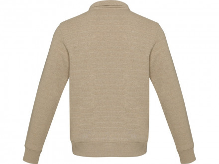 Tin унисекс-свитер с молнией на четверть из переработанных материалов Aware™ - Oatmeal