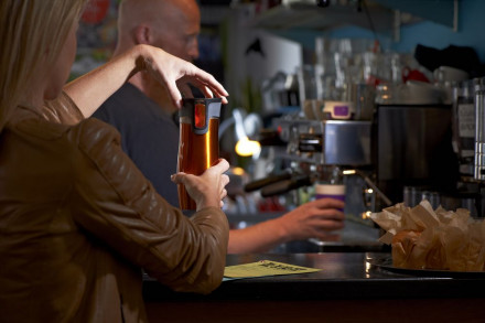 Термостакан Contigo West Loop, вакуумный, оранжевый