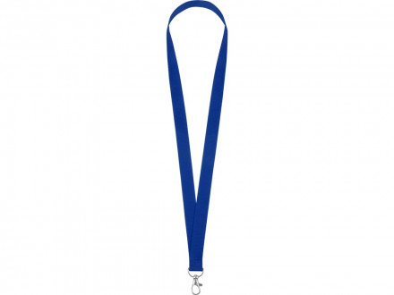 Ланъярд из RPET с карабином, синий