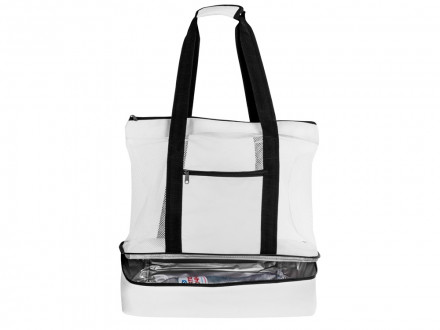 Сумка для шопинга и пляжа Coolmesh с изотермическим отделением внизу, белый