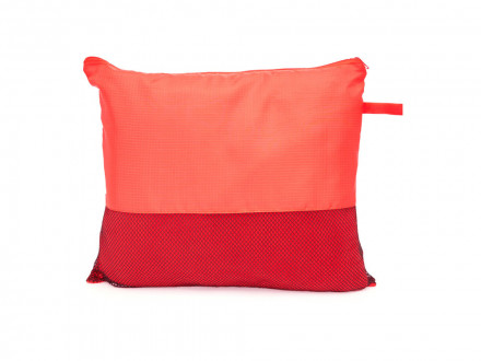 Плед BERING из гладкого флиса плотностью 200 г/м2 с чехлом в тон, красный