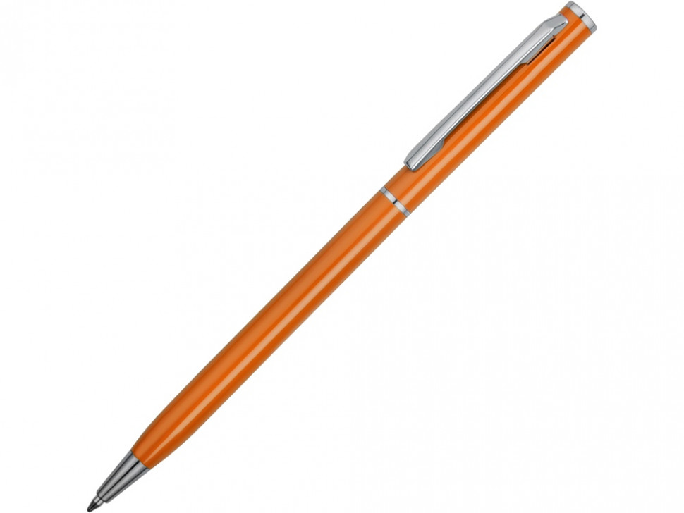 Ручка металлическая шариковая Атриум, оранжевый