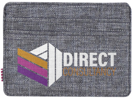 Herschel Charlie держатель для карт с RFID-защитой из переработанного материала - Серый яркий