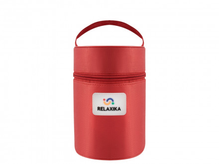 Термос для еды Relaxika 301 в чехле, 700 мл, стальной