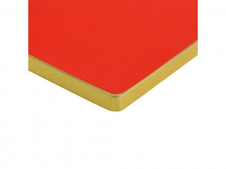 Ежедневник недатированный А5 Megapolis Nebraska Flex, красный с золотым обрезом (Р)