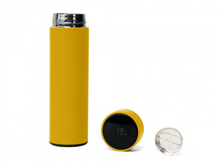 Подарочный набор FAMILY с термосом и термокружкой, желтый
