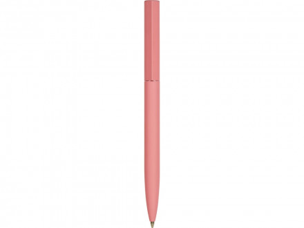 Шариковая металлическая ручка Minimalist софт-тач, пыльный розовый