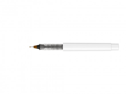 Капиллярная ручка в корпусе из переработанного материала rPET RECYCLED PET PEN PRO FL, белый с коричневым