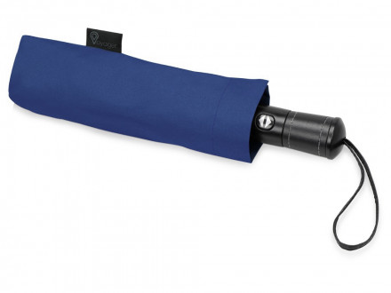 Зонт складной Ontario, автоматический, 3 сложения, с чехлом, темно-синий