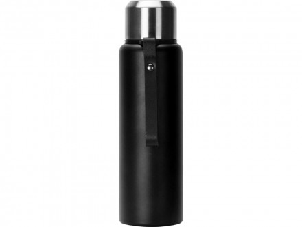 Вакуумный термос Story c покрытием powder, черный