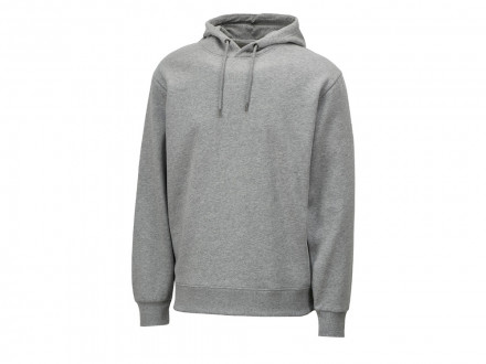 Толстовка с капюшоном оверсайз Lisbon унисекс, серый меланж