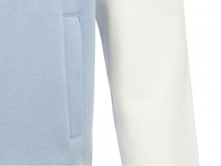 Бомбер Oxford, небесно-голубой/молочный, унисекс