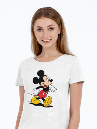 Футболка женская «Микки Маус. Easygoing», белая