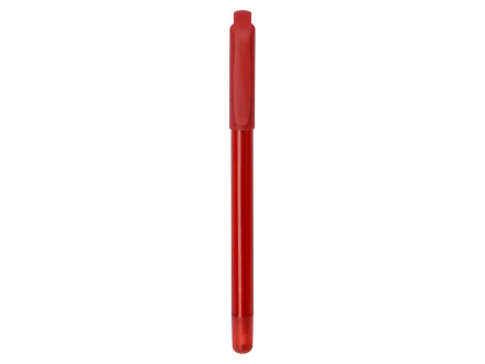 Ручка шариковая пластиковая Delta из переработанных контейнеров, красная