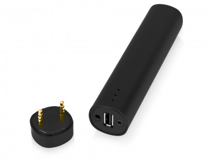 Портативное зарядное устройство Мьюзик, 5200 mAh, черный