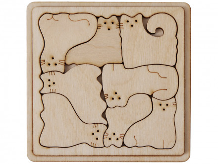 Деревянная головоломка Catgram