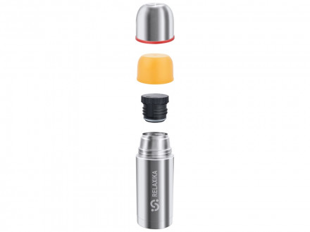 Термос Relaxika 102, 2 чашки, 500 мл, стальной