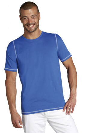 Футболка мужская с контрастной отделкой Mustang 150, серый меланж c красным