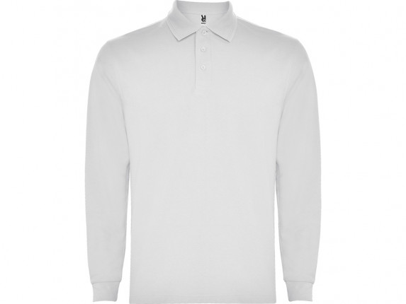 Рубашка поло Carpe мужская с длинным рукавом, белый
