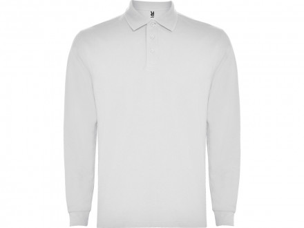 Рубашка поло Carpe мужская с длинным рукавом, белый