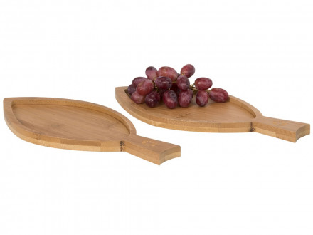 Набор досок Amuse в виде рыбок, коричневый