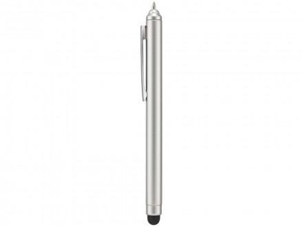 Ручка шариковая Nilsia со стилусом, жемчужный с матовой окантовкой