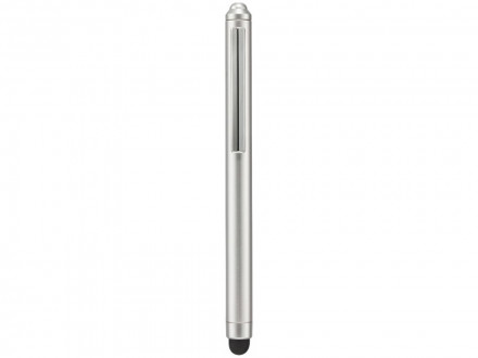 Ручка шариковая Nilsia со стилусом, жемчужный с матовой окантовкой