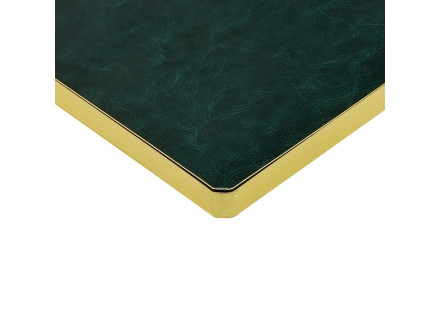 Ежедневник недатированный А5 Megapolis Nebraska Flex, зеленый с золотым обрезом (Р)