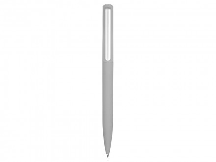 Ручка шариковая пластиковая Bon с покрытием soft touch, серый