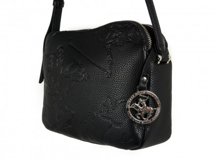 Сумка женская Beverly Hills Polo Club, черный/стальной