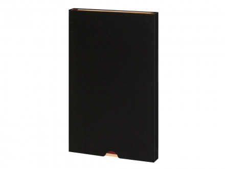 Ежедневник А5 недатированный Chelsea, серый (золотистый кант и срез)