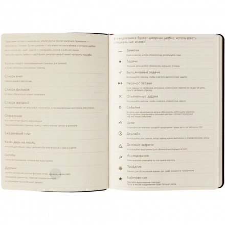 Ежедневник «Идеальное планирование», недатированный, бордовый