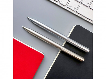 Ручка металлическая шариковая Bergamo, шампань